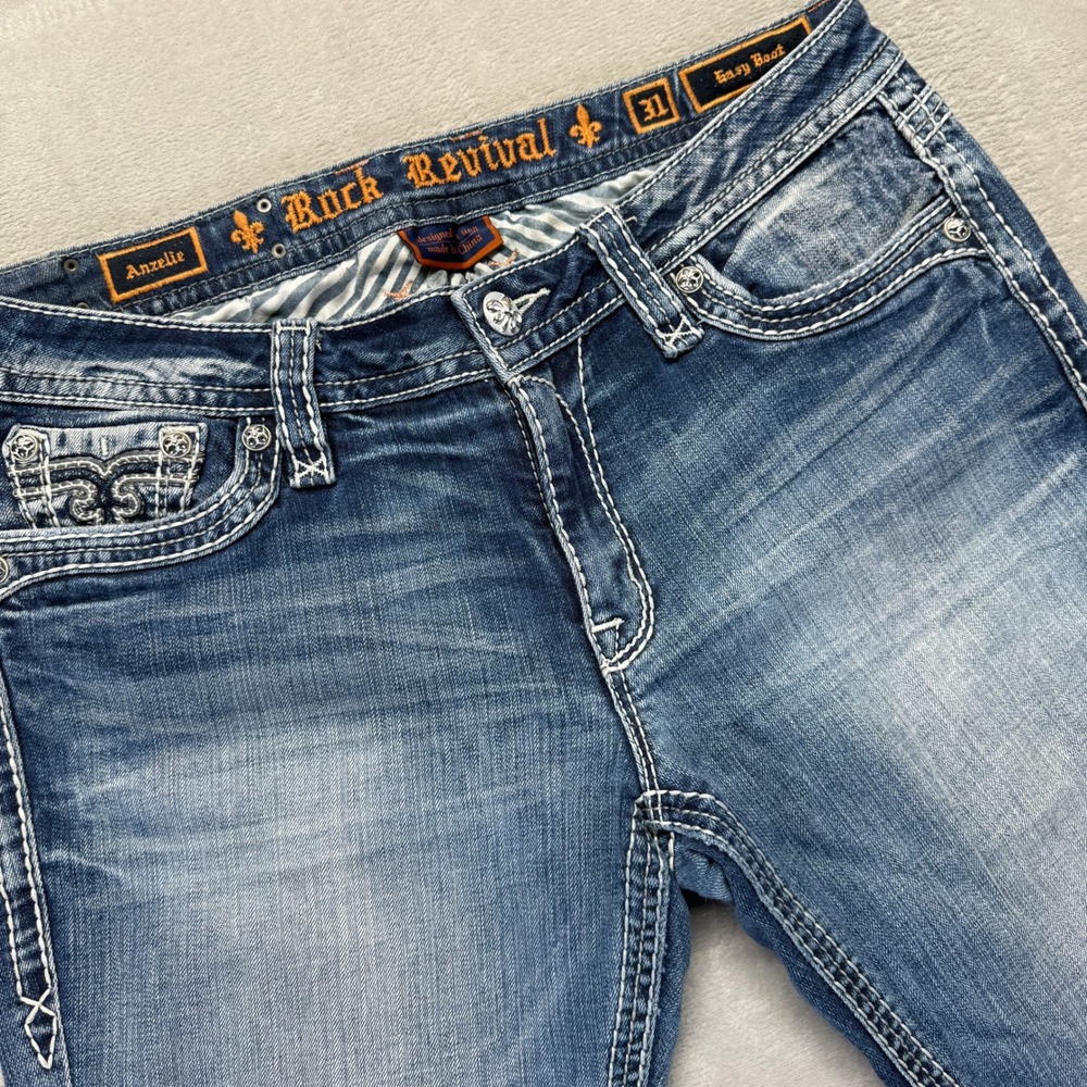 Rock Revival Women’s Boot Cut Jeans - Light Wash Blue